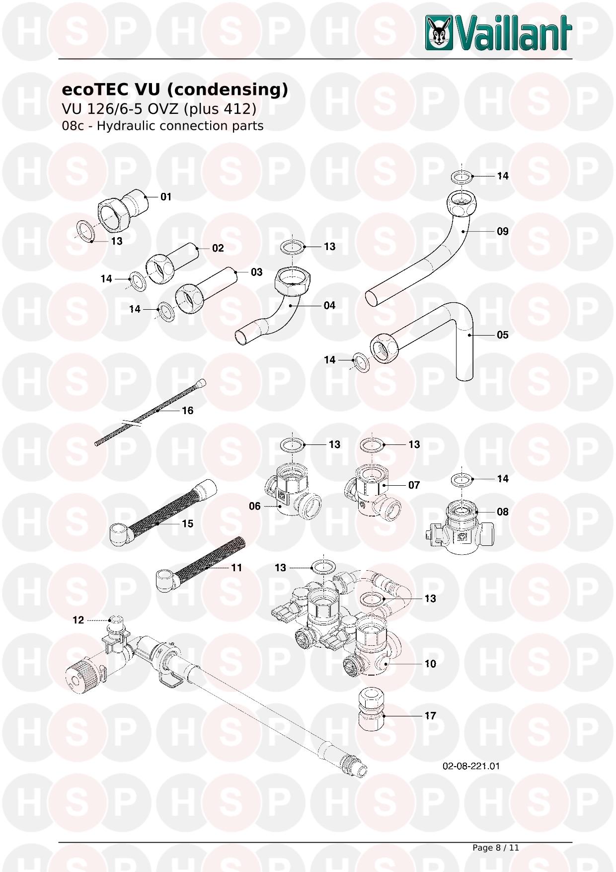 Vaillant Ecotec Plus Vu Ovz C Connection Parts